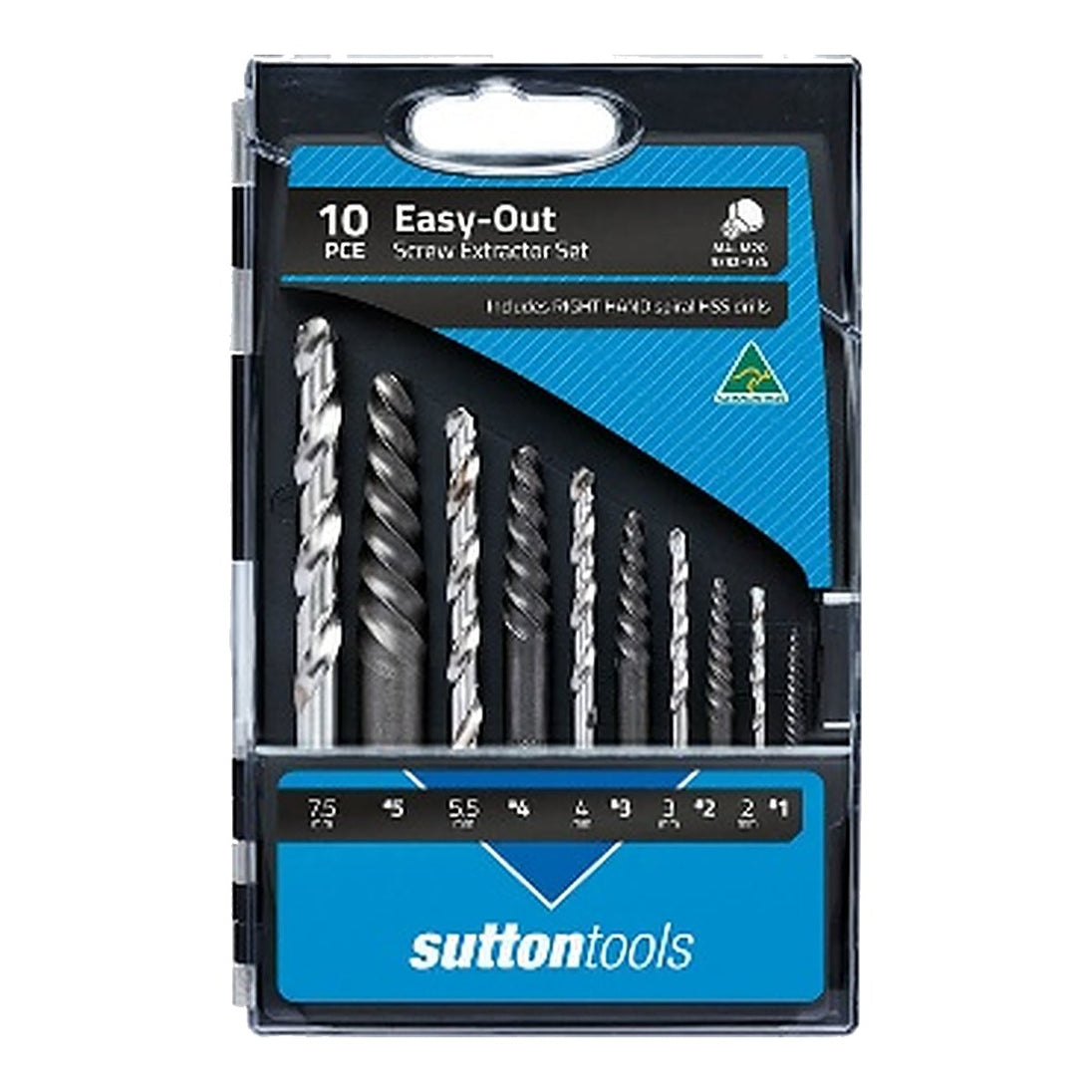 Sutton Tools Screw Extractor Set 10 Pcs