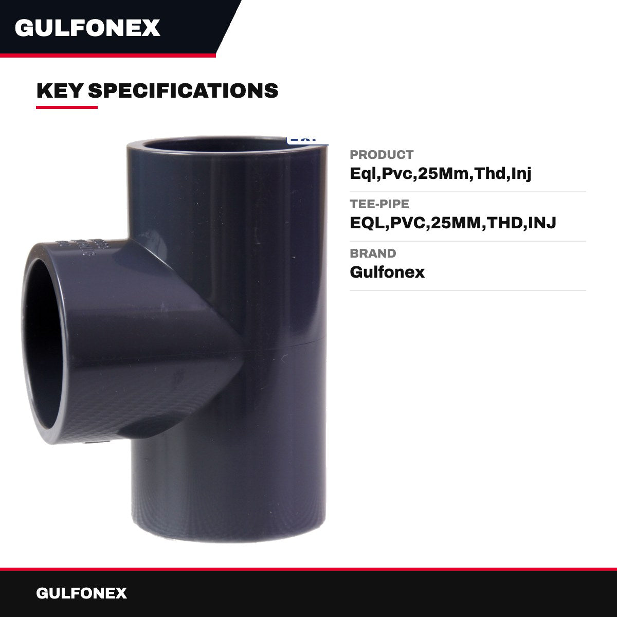 Tee-Pipe – Eql,Pvc,25Mm,Thd,Inj