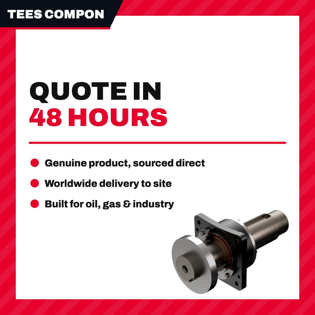 Tees Components Gb 3076WG-1 – Key – Steel, Rotor Shaft Bearing Assembly