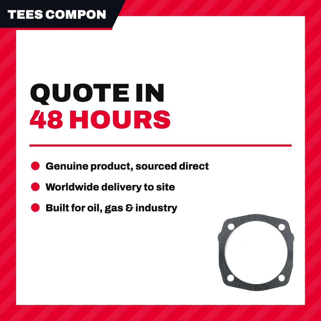 Tees Components Gb P131C234 – Gasket – Bearing Cap Type, 1 Mm Thk