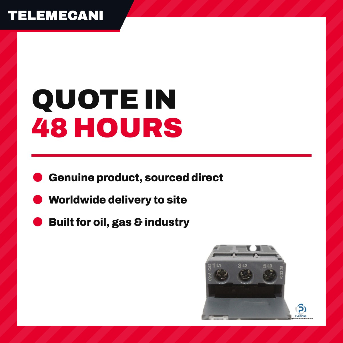 Telemecanique Sa Fr GV2P14 – Circuit Breaker Molded Case – 6 - 10 A Range, 3 Pole Pole