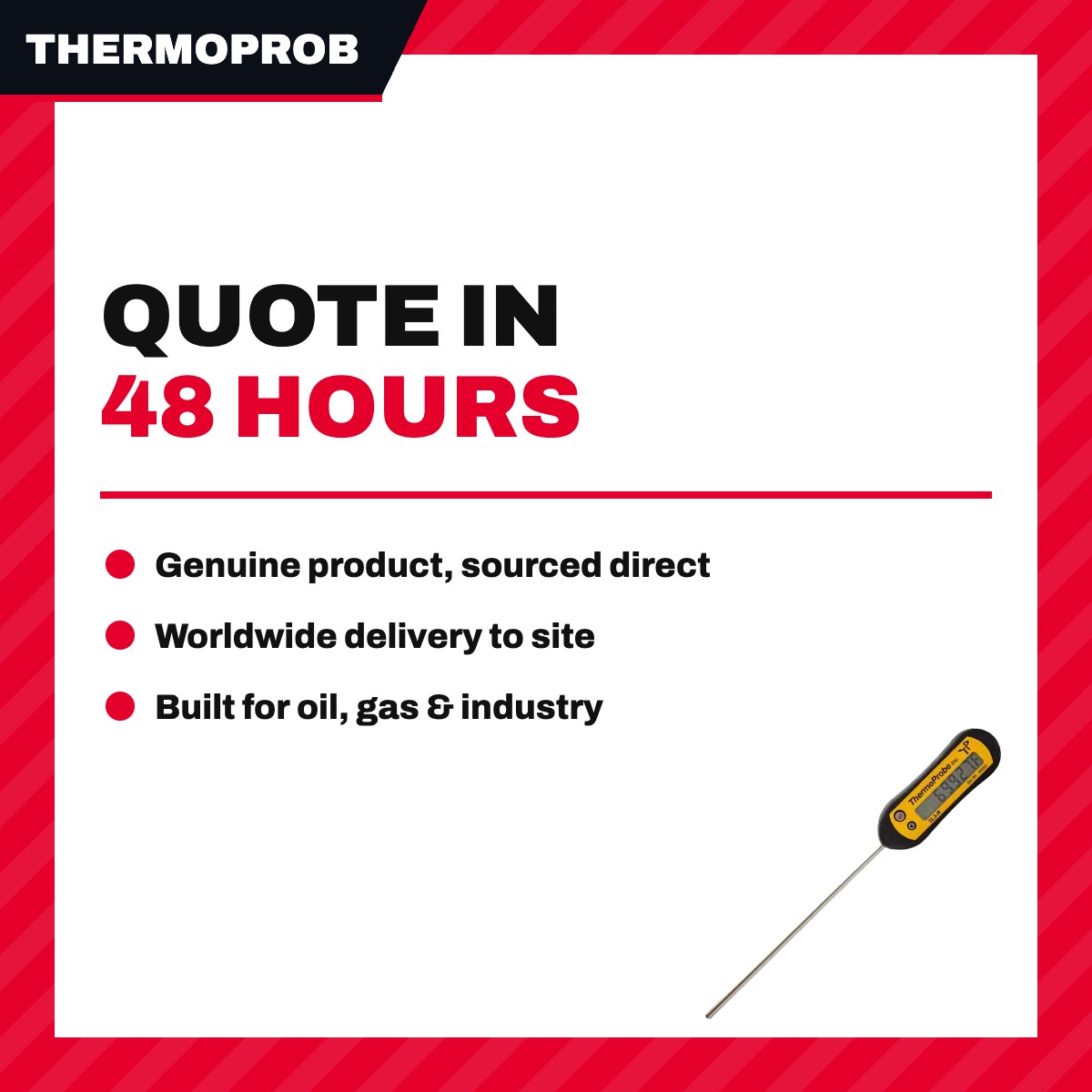 ThermoProbe TL3R-12 – Intrinsically Safe Handheld Stem Thermometer 12