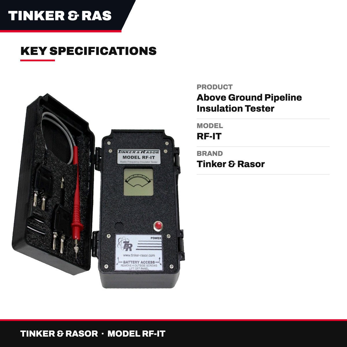 Tinker & Rasor RF-IT – Above Ground Pipeline Insulation Tester