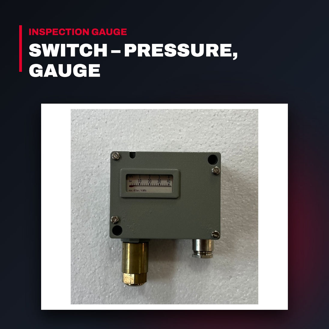 Trafag Ch 900.2381/907 – Switch – Pressure, Gauge