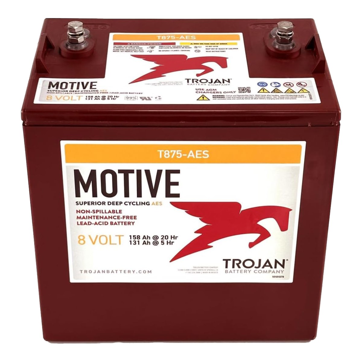 Trojan T875 – Battery – 8 Volt Trojan 875, (As Applicable