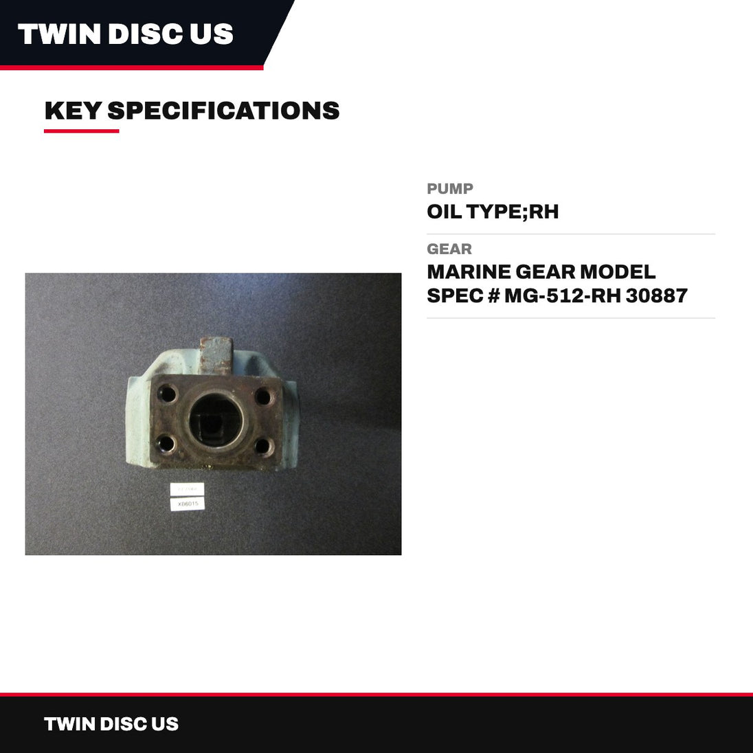 Twin Disc Us – Pump – Oil Type, Rh
