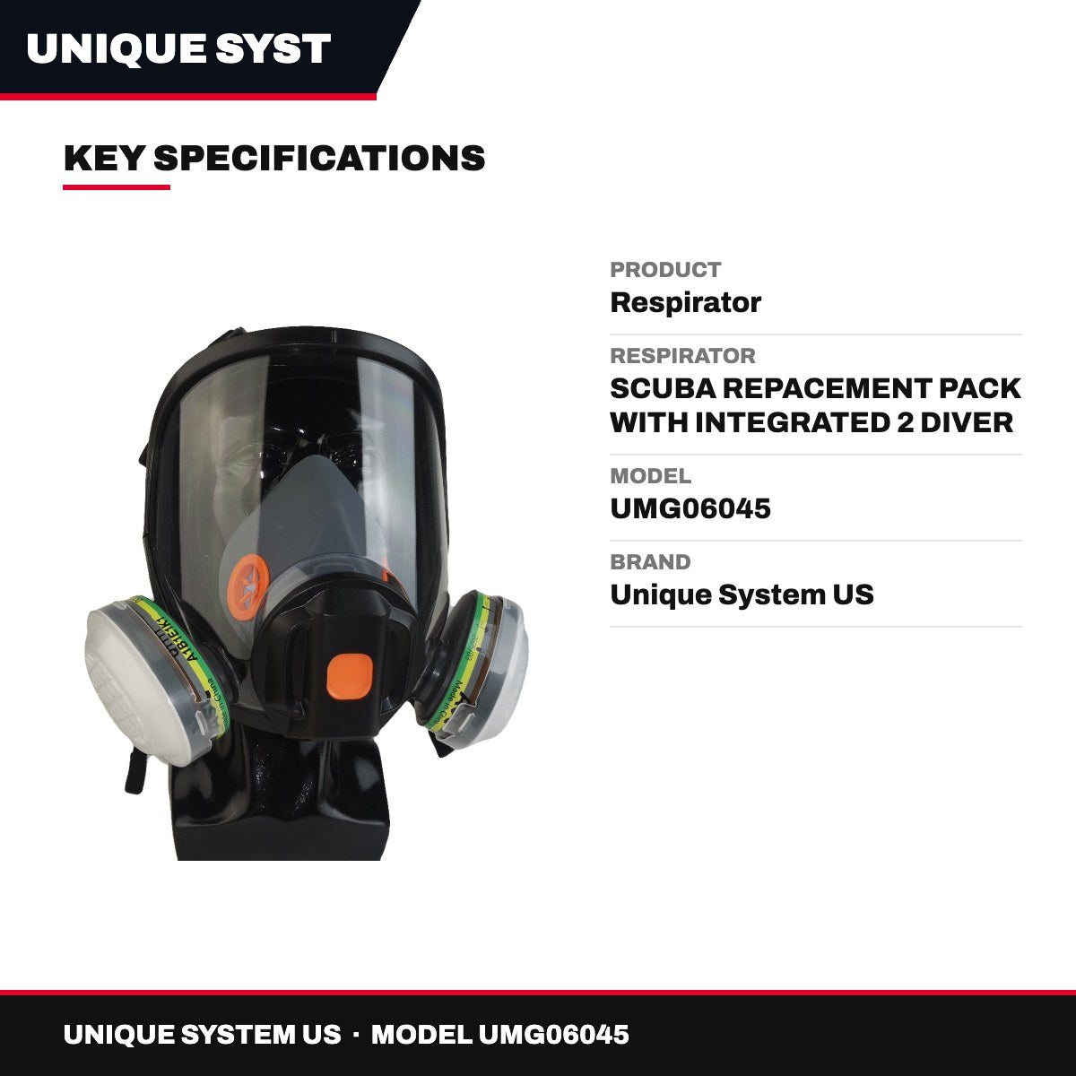 Unique System US UMG06045 – Respirator