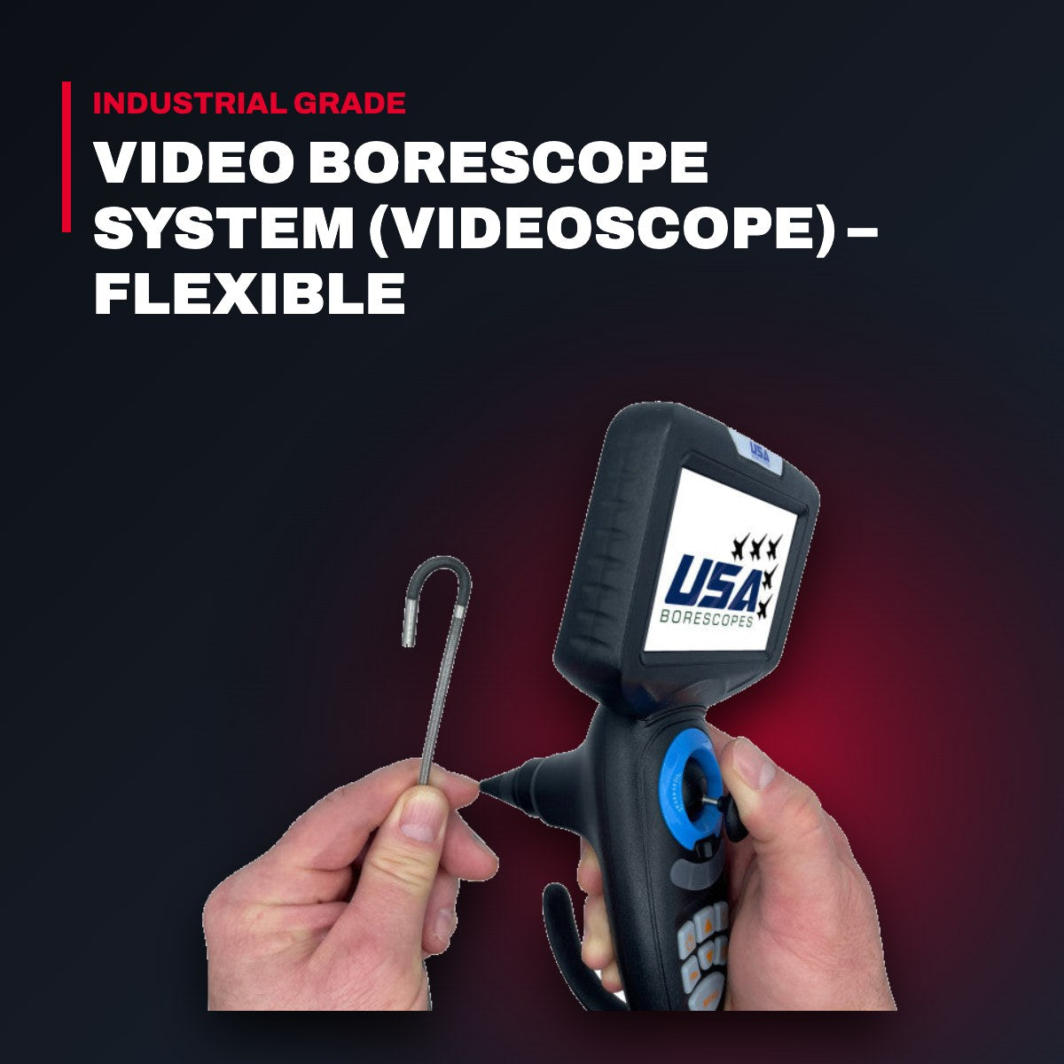 USA Borescope USA3000J-6-3 – Video Borescope System (Videoscope) – Flexible