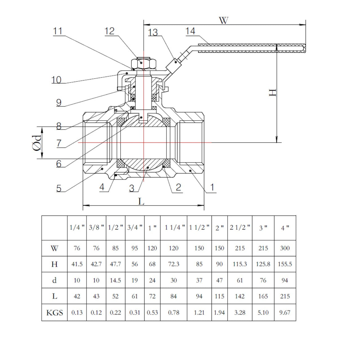 Valve Ball – Size 1/2 In