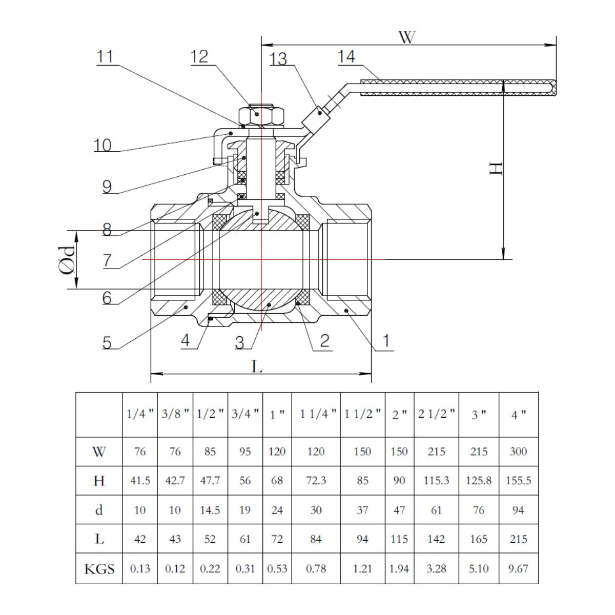 Valve Ball – Size 1/2 In