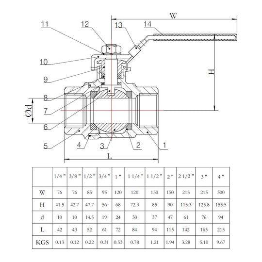Valve Ball – Size 1/2 In
