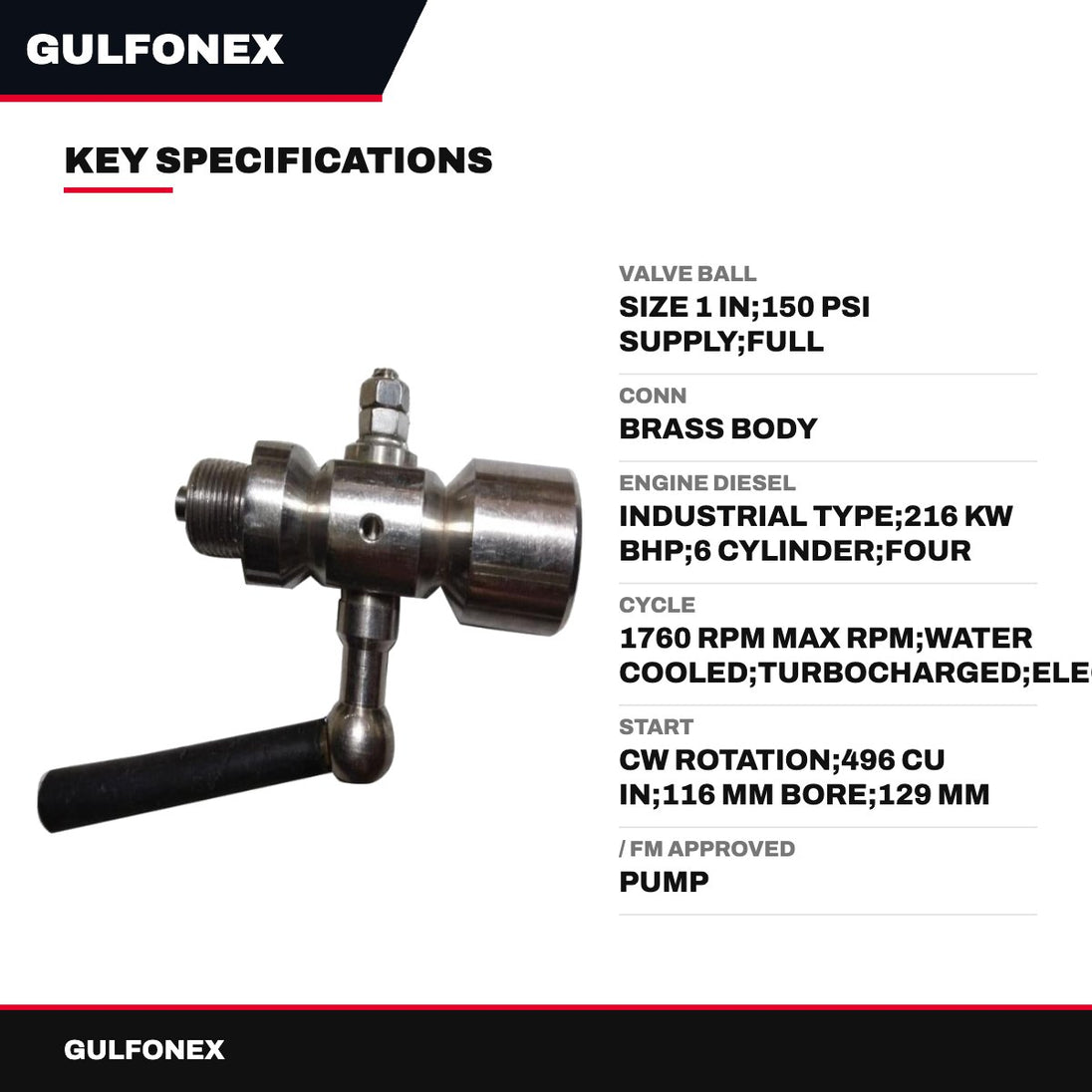 Valve Ball – Size 1 In, 150 Psi Supply