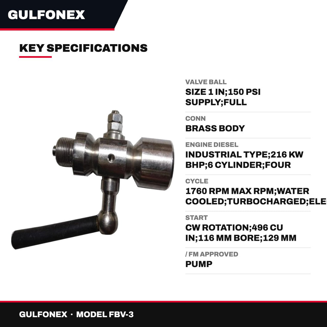 Valve Ball – Size 1 In, 150 Psi Supply