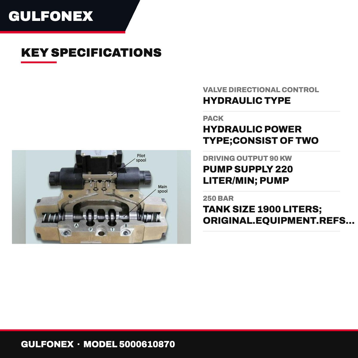 Valve Directional Control – Hydraulic Type