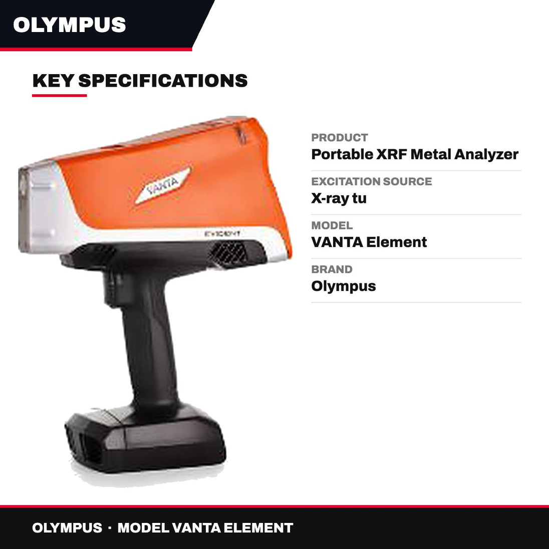Olympus VANTA Element – Portable XRF Metal Analyzer