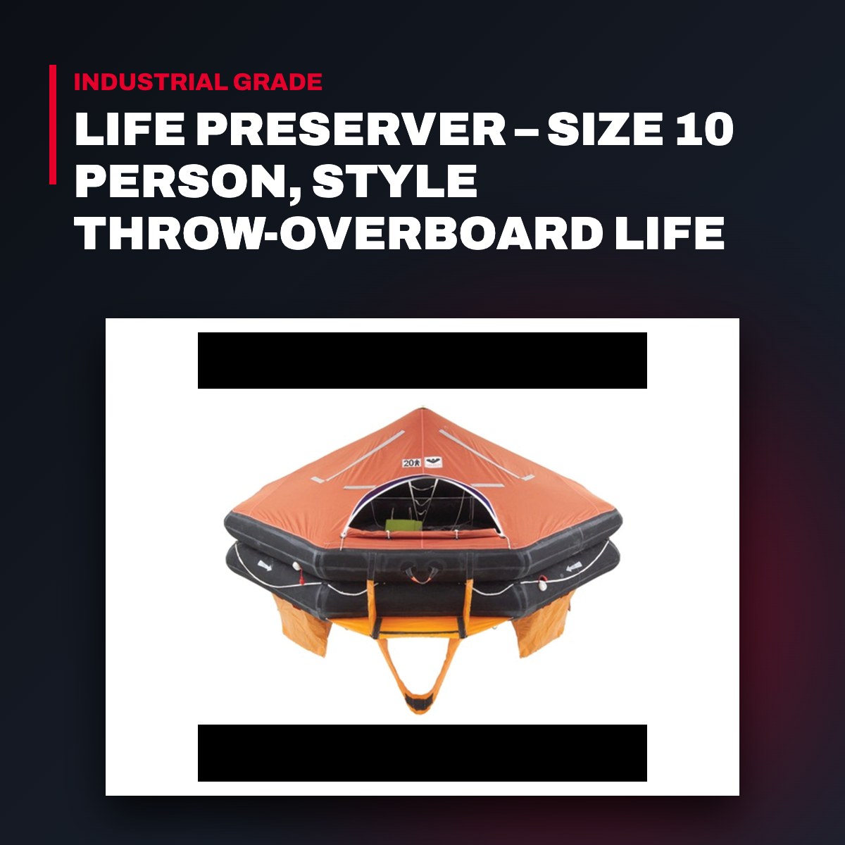 Viking Life Saving Equipment Nl 10DK-S30 – Life Preserver – Size 10 Person, Style Throw-Overboard Life Raft