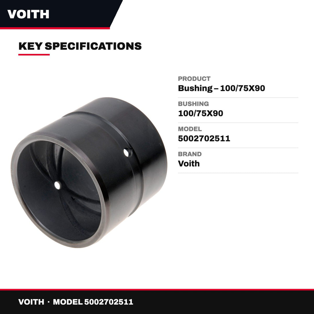 Voith – Bushing, 100/75X90
