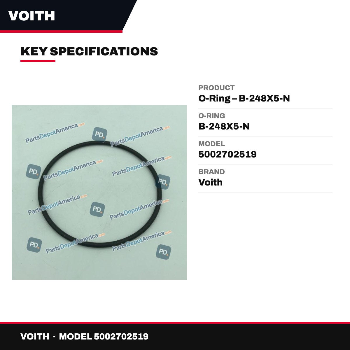 Voith 5002702519 – O-Ring – B-248X5-N