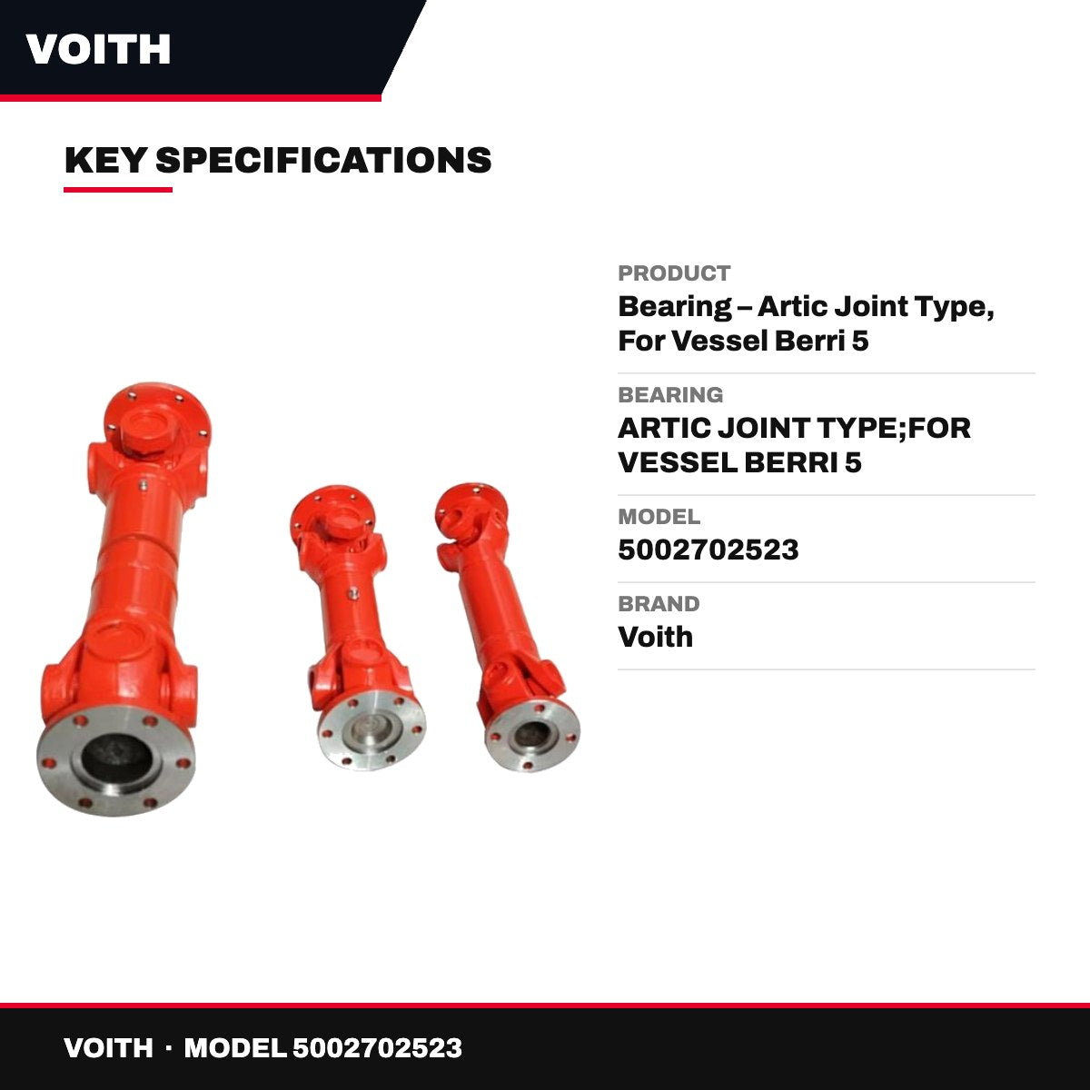 Voith – Artic Joint Bearing, For Vessel Berri 5