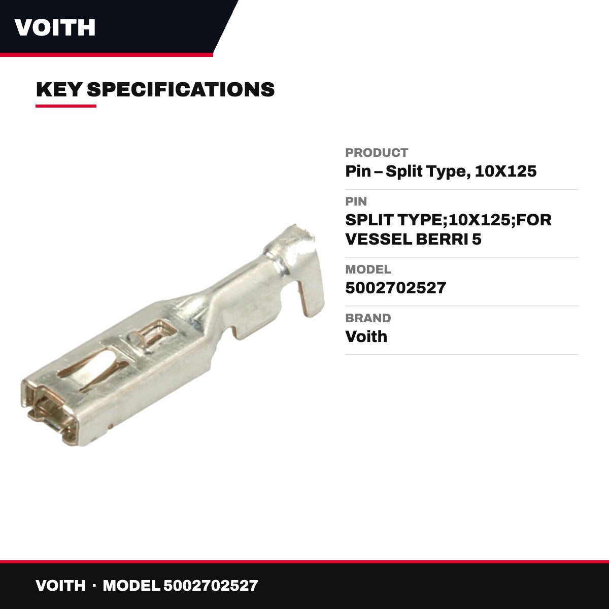Voith – Split Pin, 10X125