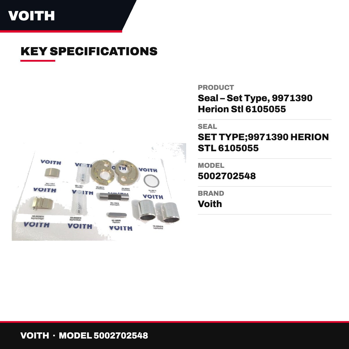 Voith – Set Seal, 9971390 Herion Stl 6105055