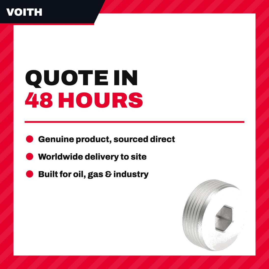 Voith – Screw Plug, G1-1/4 A