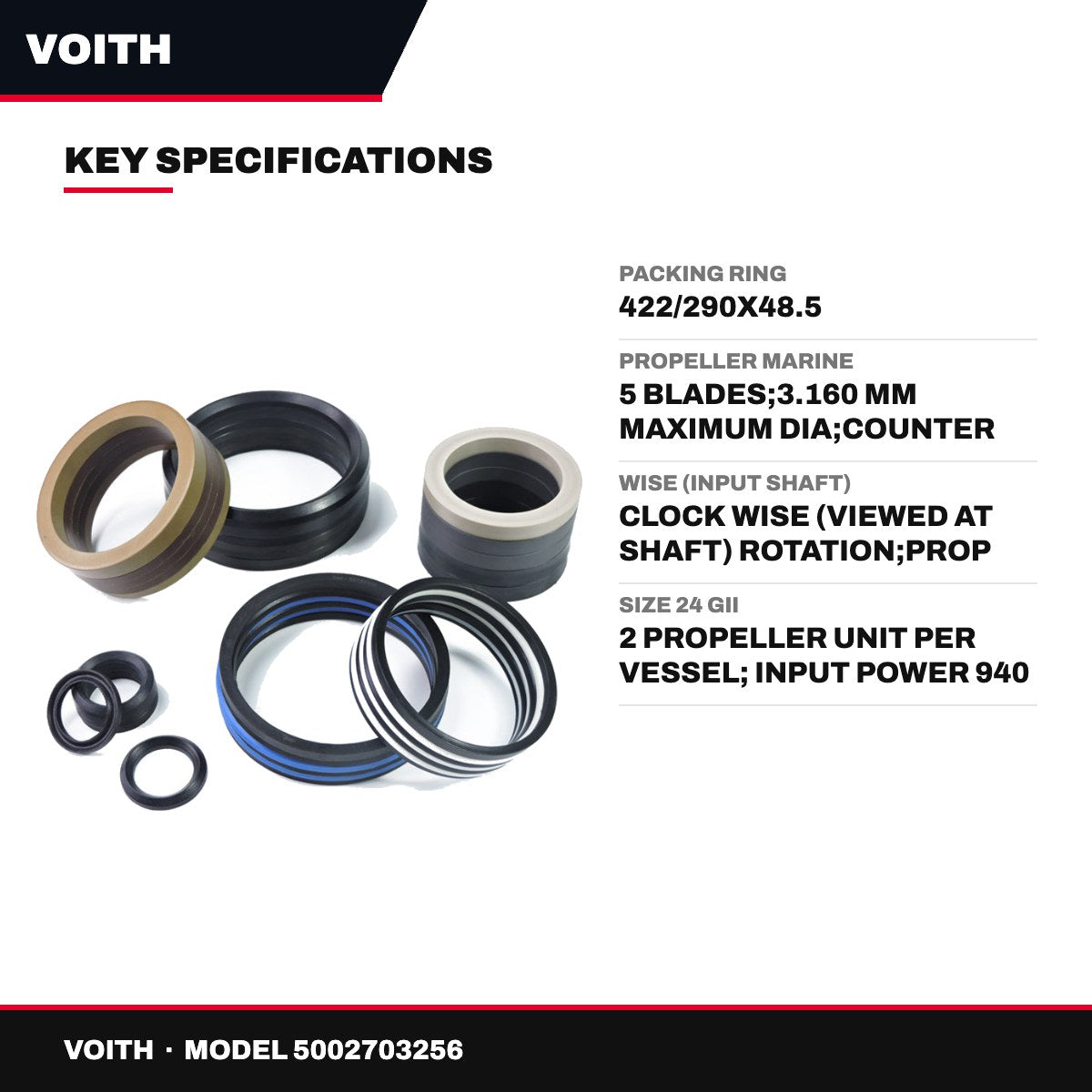 Voith – Packing Ring, 422/290X48.5