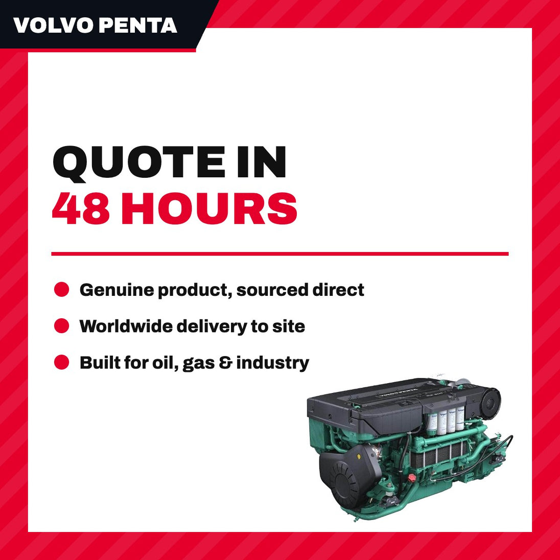 Volvo Penta 11700325 – Engine Diesel – Marine Type Type, 118 Kw (160 Hp) Bhp