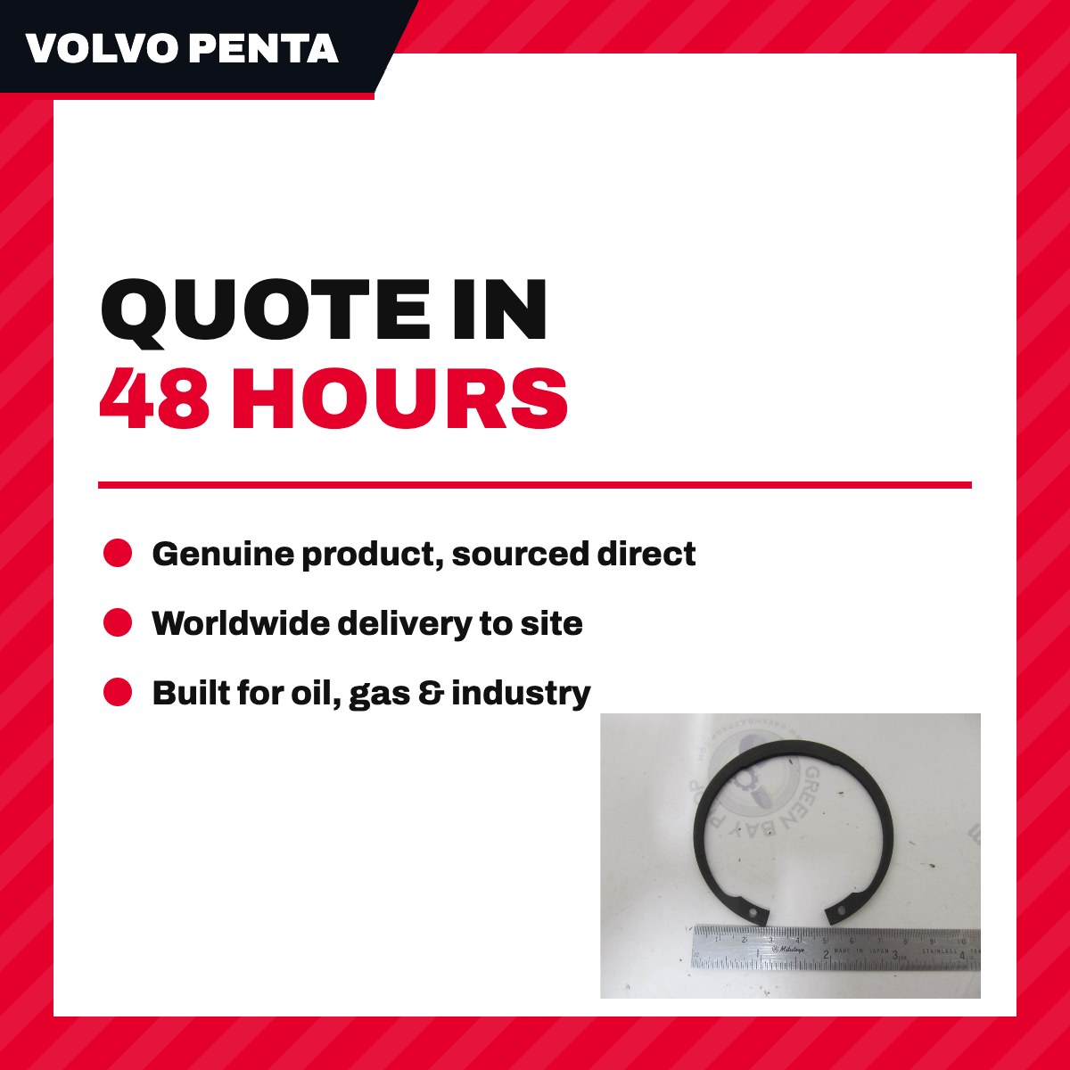 Volvo Penta 21119637 – Ring – Snap Ring Stay Type