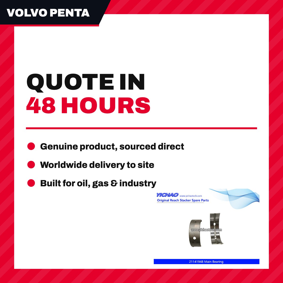 Volvo Penta 21141948 – Bearing – Main Bearing Type