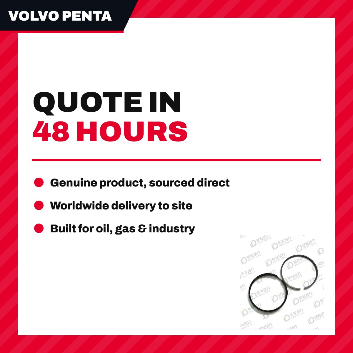 Volvo Penta 21304975 – Ring – Piston Ring Type