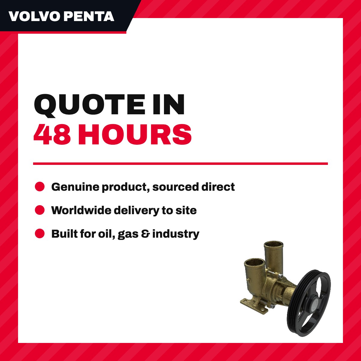 Volvo Penta 21379102 – Pump – Sea Water Pump Type