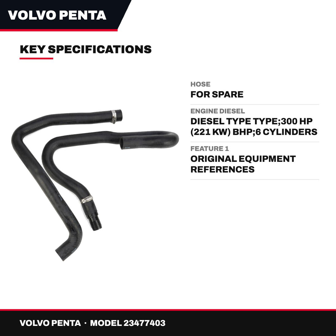 Volvo Penta 23477403 – Hose – For Spare