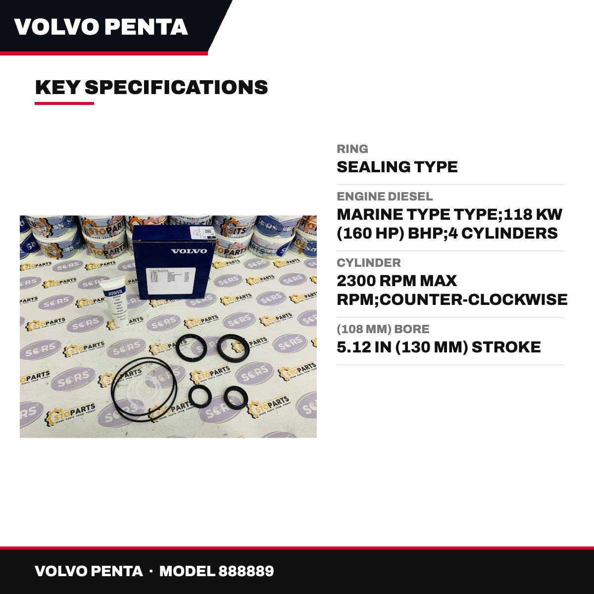 Volvo Penta 888889 – Ring – Sealing Type