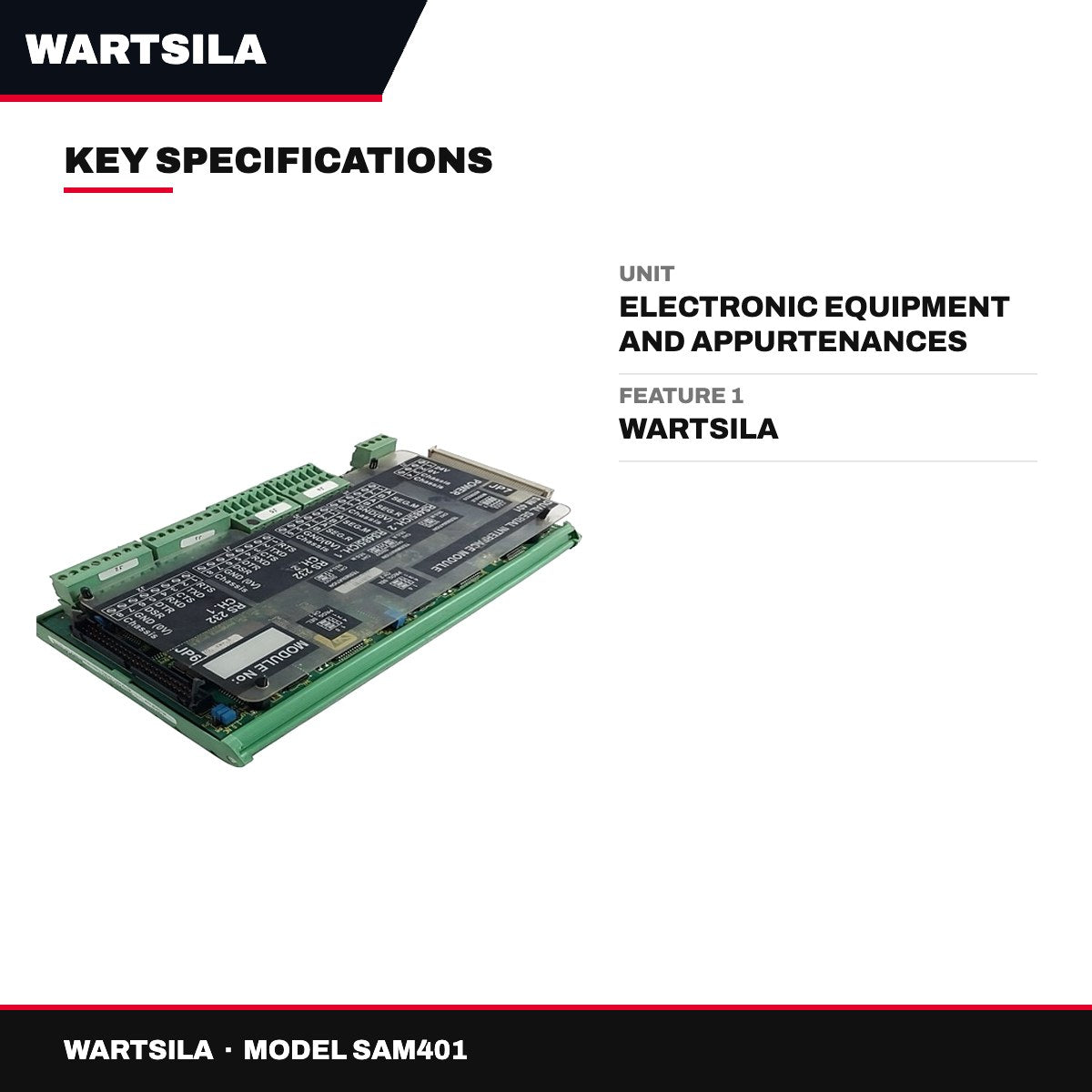Wartsila SAM401 – Interface Card & I/O Module Set