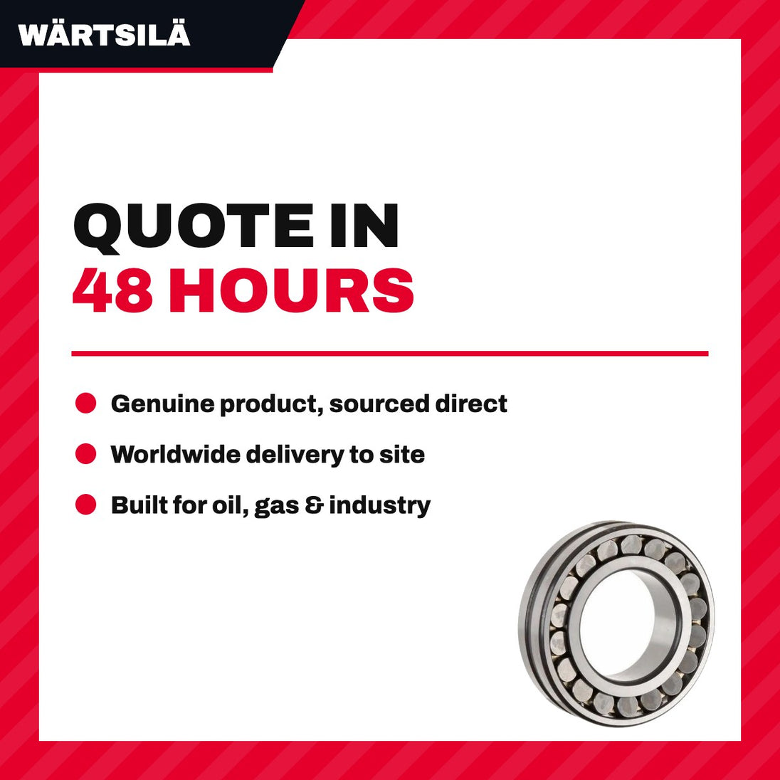 Wärtsilä 5000600959 – Bearing Roller – Spherical, Double Row Type