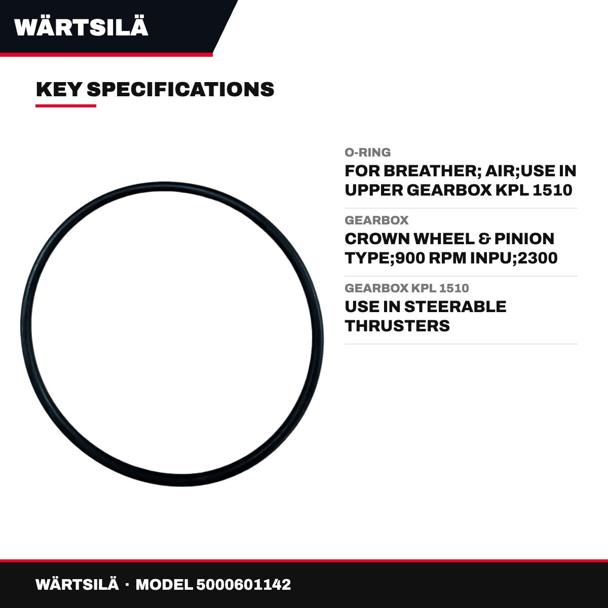 Wärtsilä – O-Ring, For Breather, Air