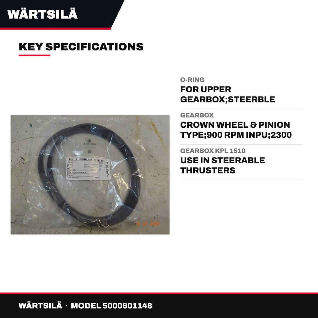 Wärtsilä – O-Ring, For Upper Gearbox, Steerble Thrusters