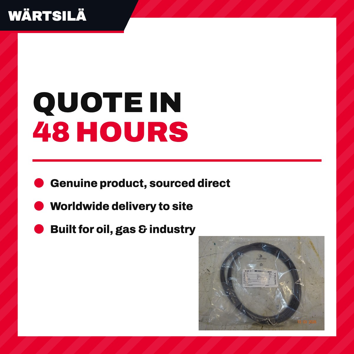 Wärtsilä – O-Ring, For Upper Gearbox, Steerble Thrusters