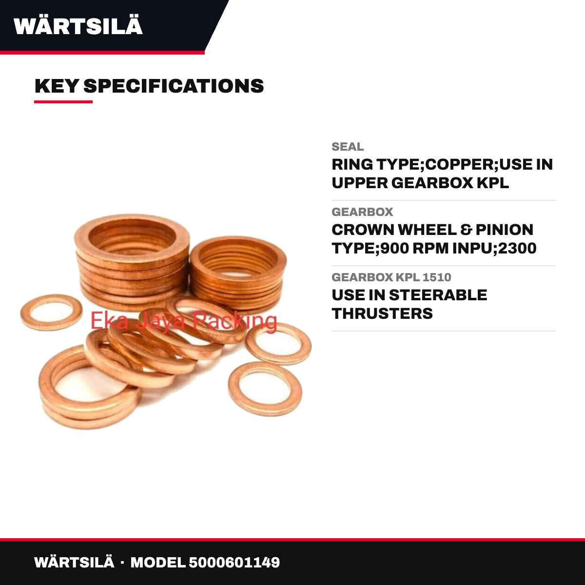 Wärtsilä 5000601149 – Seal – Ring Type, Copper
