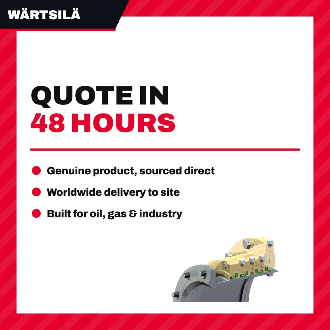 Wärtsilä – X-Sealing Ring, Use in Azimuth Feedback Unit