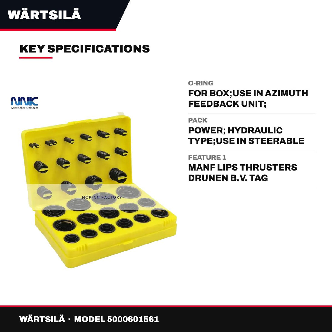 Wärtsilä – O-Ring, For Box, Use in Azimuth Feedback Unit