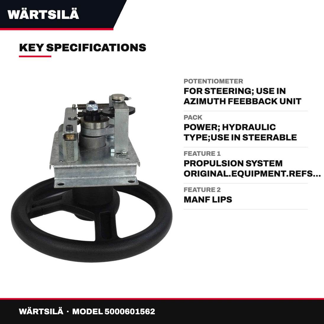 Wärtsilä – Potentiometer, For Steering, Use in Azimuth Feebback Unit