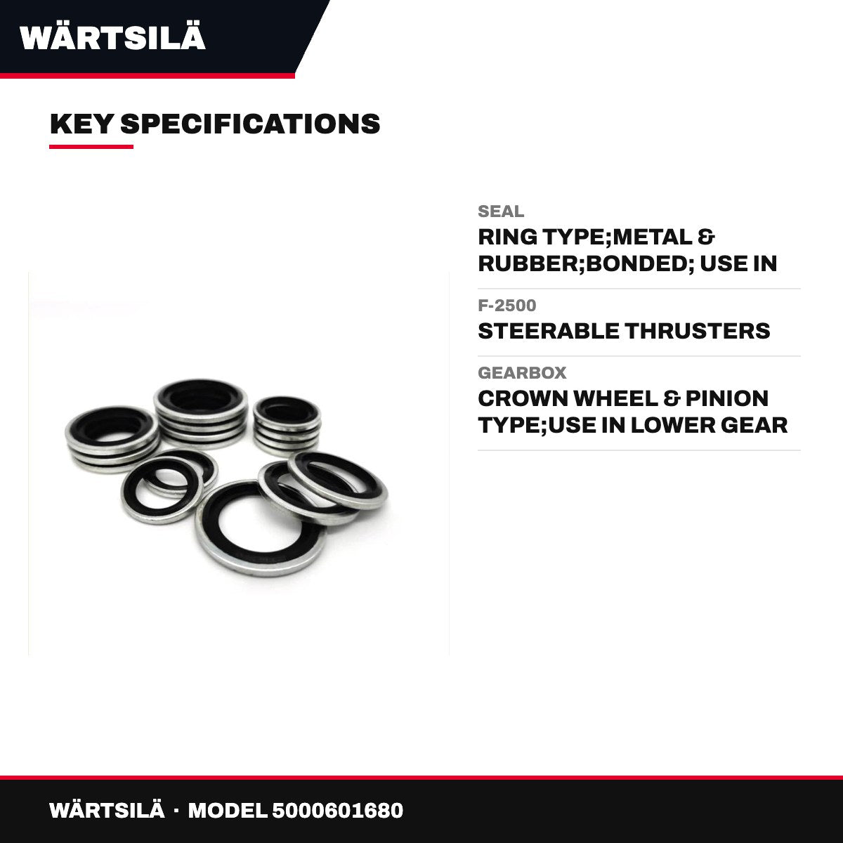 Wärtsilä – Ring Seal, Metal & Rubber
