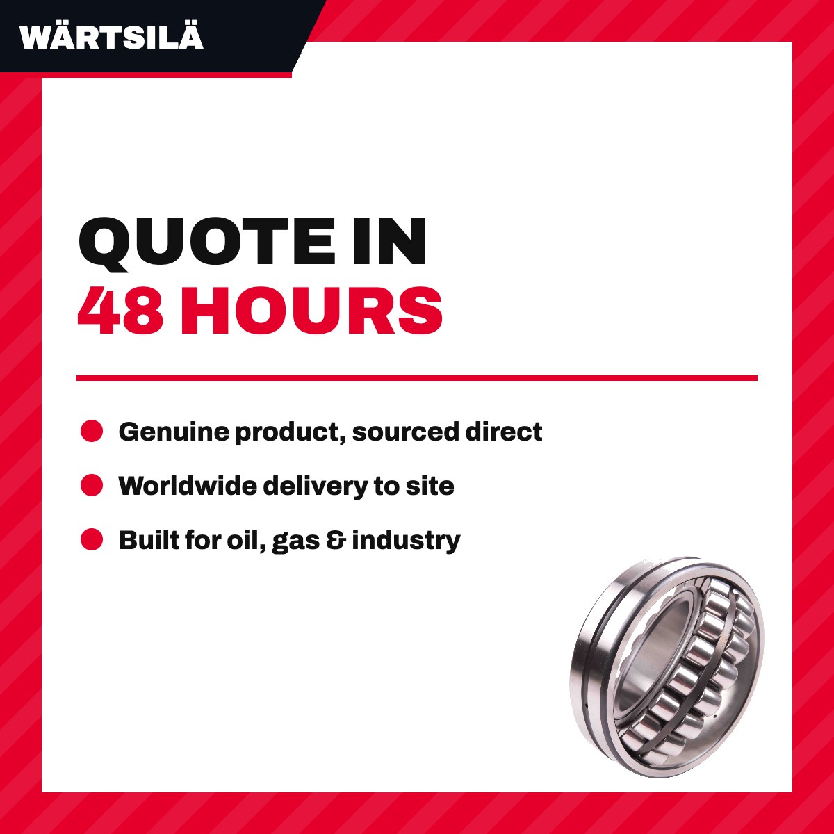 Wärtsilä 5000601685 – Bearing Roller – Spherical, Double Row Type