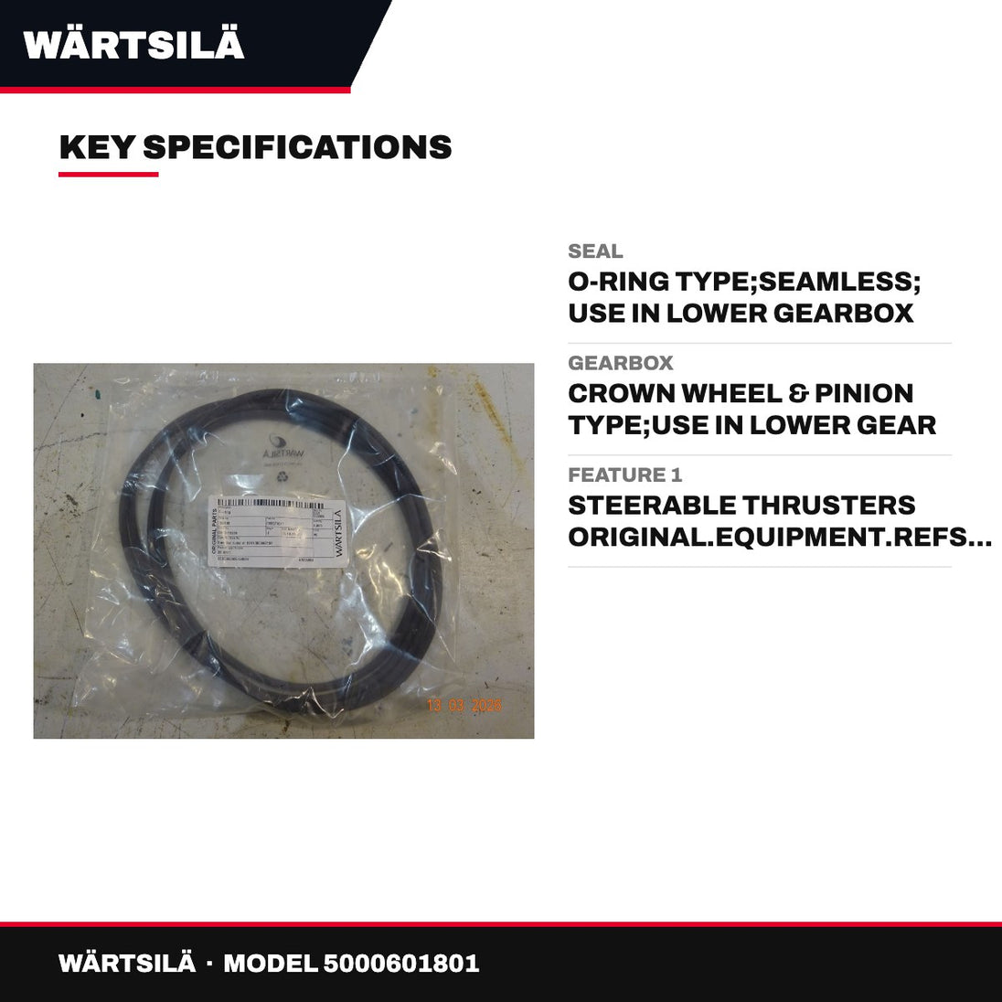Wärtsilä – O-Ring Seal, Seamless