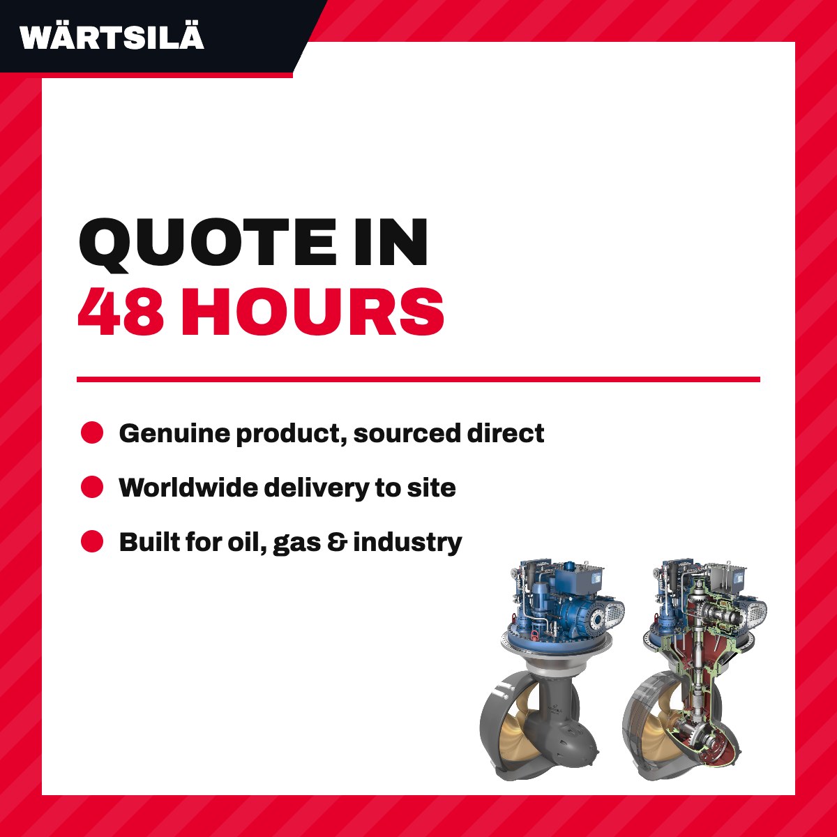 Wärtsilä – O-Ring, Use in Propeller Assembly, Steerable Thruster
