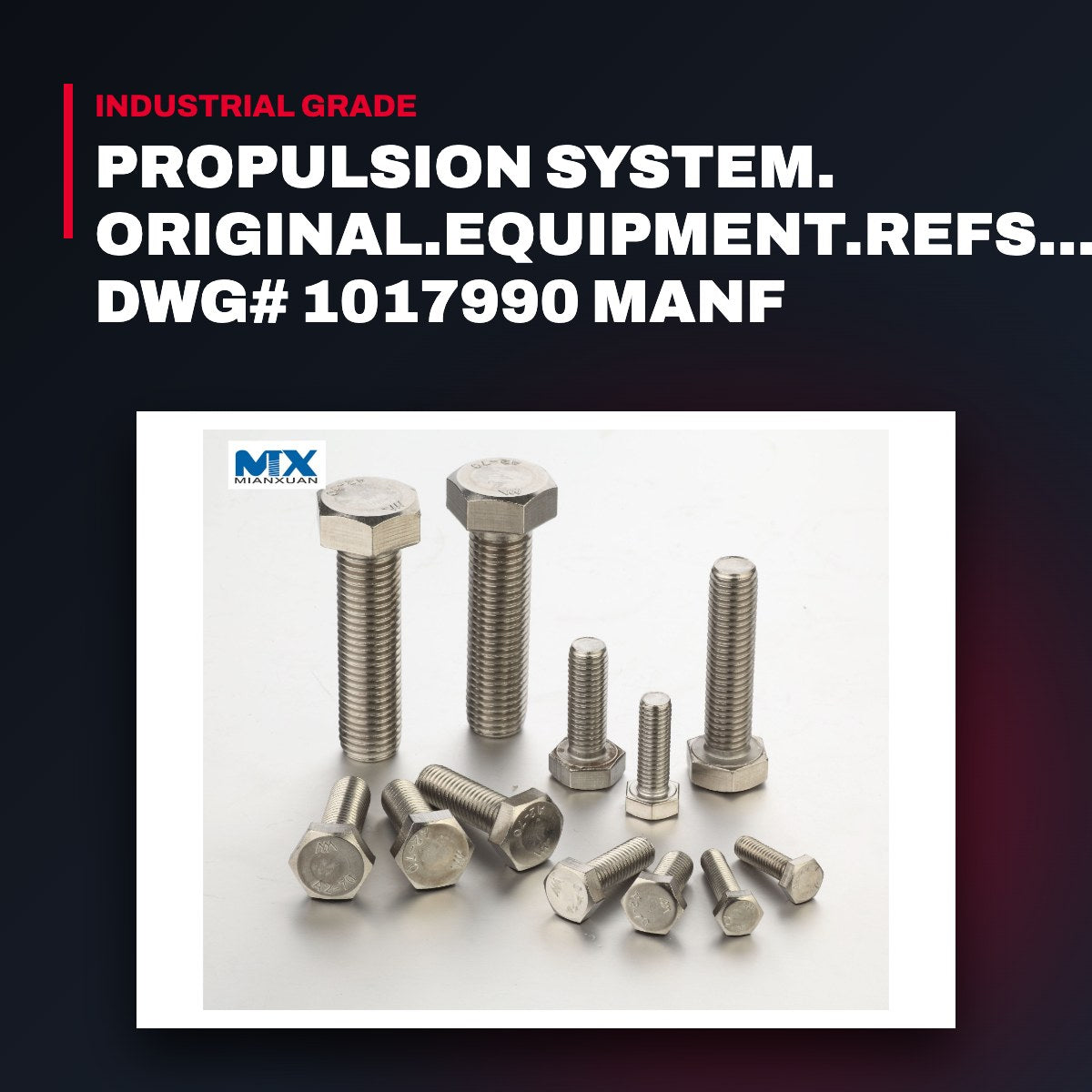 Wärtsilä – Screw, Hexagon Head, **** dia