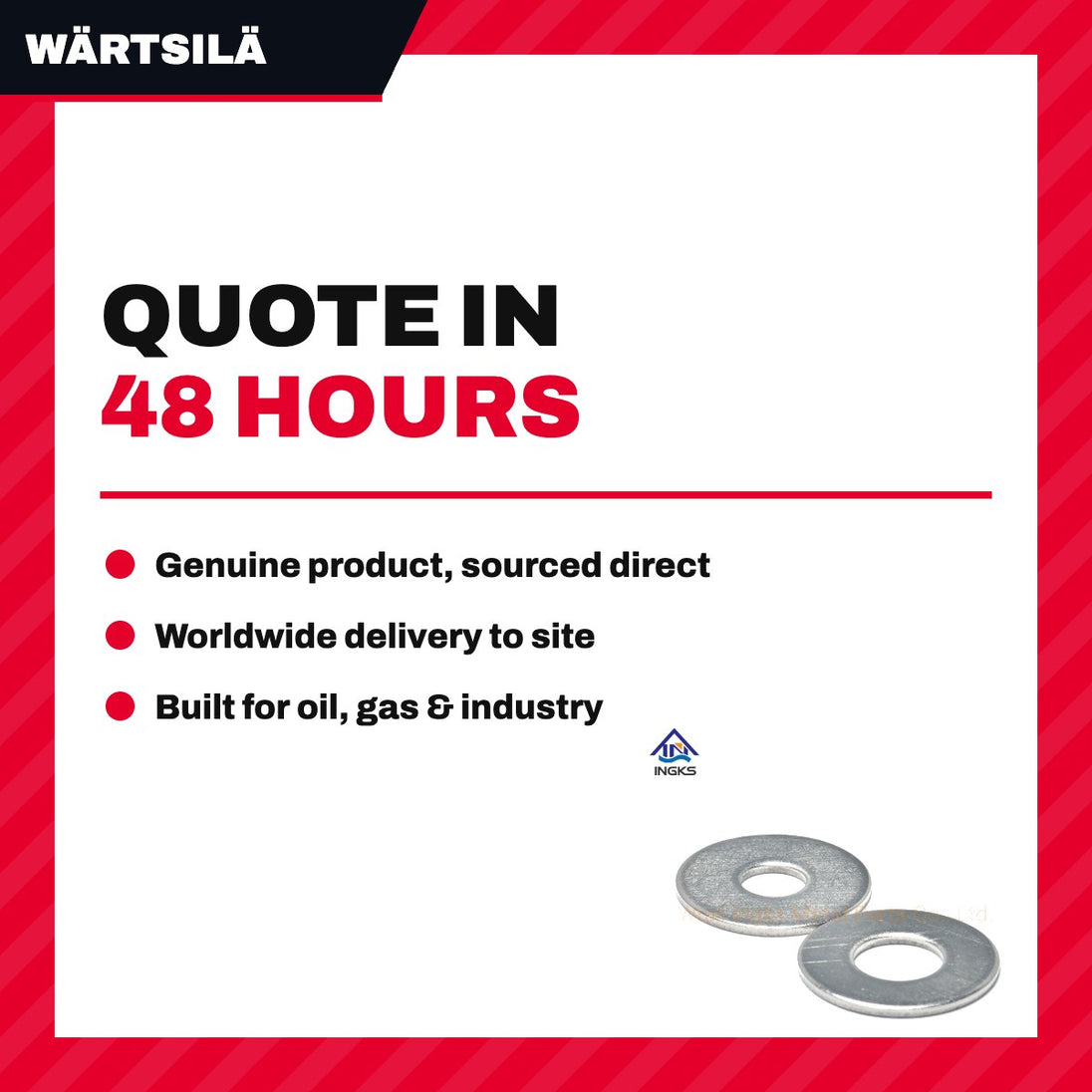 Wärtsilä – Washer, Flat/Plain