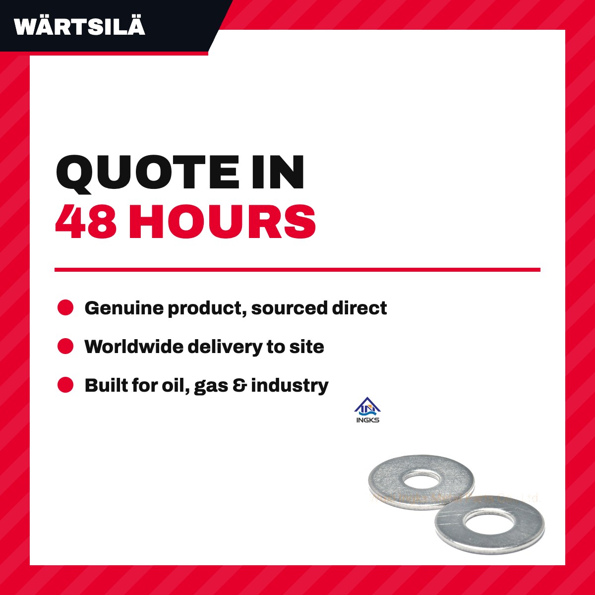 Wärtsilä – Washer, Flat/Plain